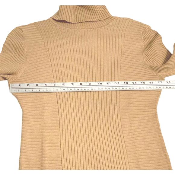 I.N.C. International Concepts Womens Ribbed Turtleneck Sweater Mocha Mousse XL - Picture 5 of 10